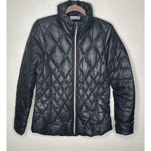 Athleta Women's S Responsible Goose Down Puffer Jacket Coat Black